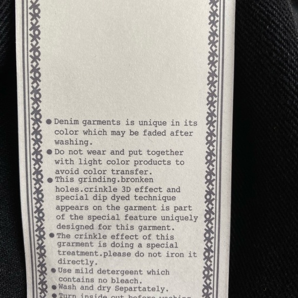 NWT Seven Black Denim Boho Distressed Jean Jacket - Picture 12 of 12